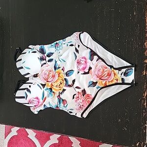 Floral One Piece Bathing Suit
